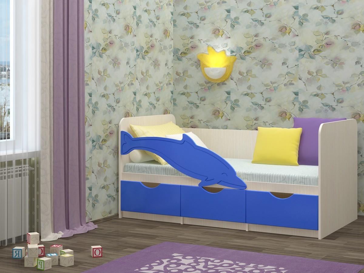 детская кровать дельфин 80х180