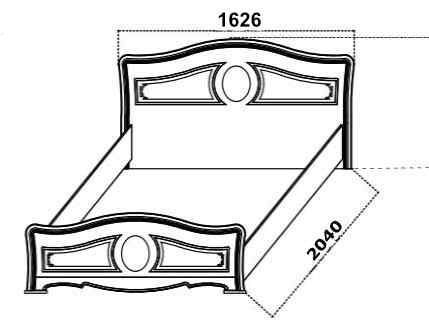 Кровать 140 Азалия (Кубань мебель)