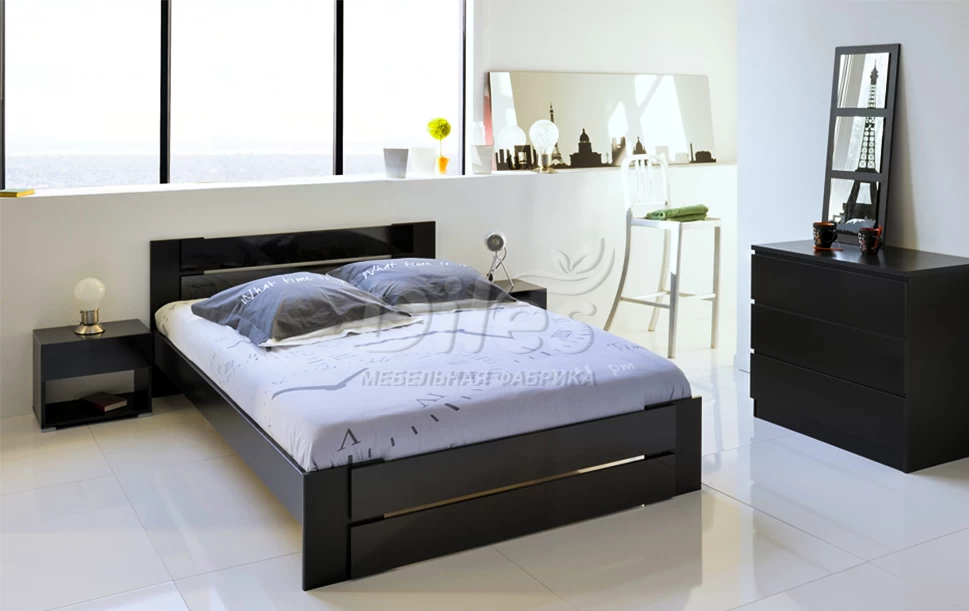Кровать деревянная Модерн