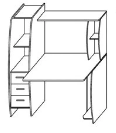 Стол компьютерный КЛ 6.3